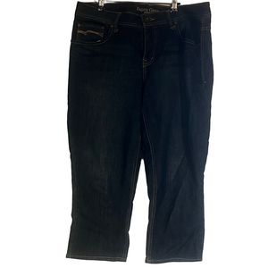 Faded Glory Women's Capri Jeans in Deep Blue